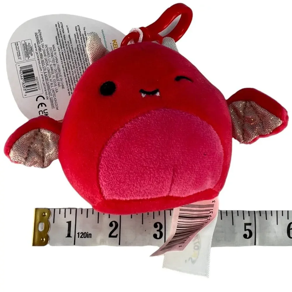 Squishmallow Karlie the Red Devil Halloween Plush Stuffed Animal with Clip